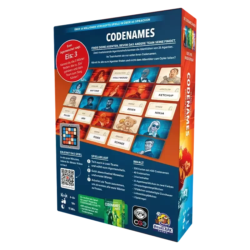 Codenames Boxenrückseite