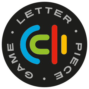 letter piece game logo